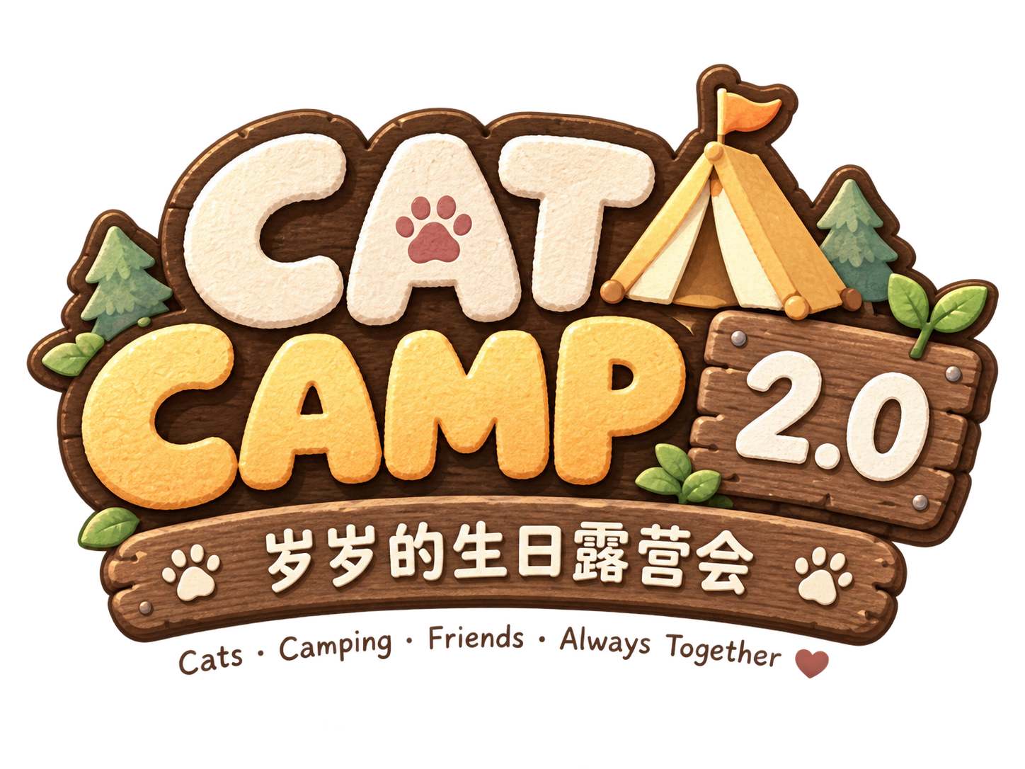 CAT CAMP 2.0 · 岁岁的生日露营会
